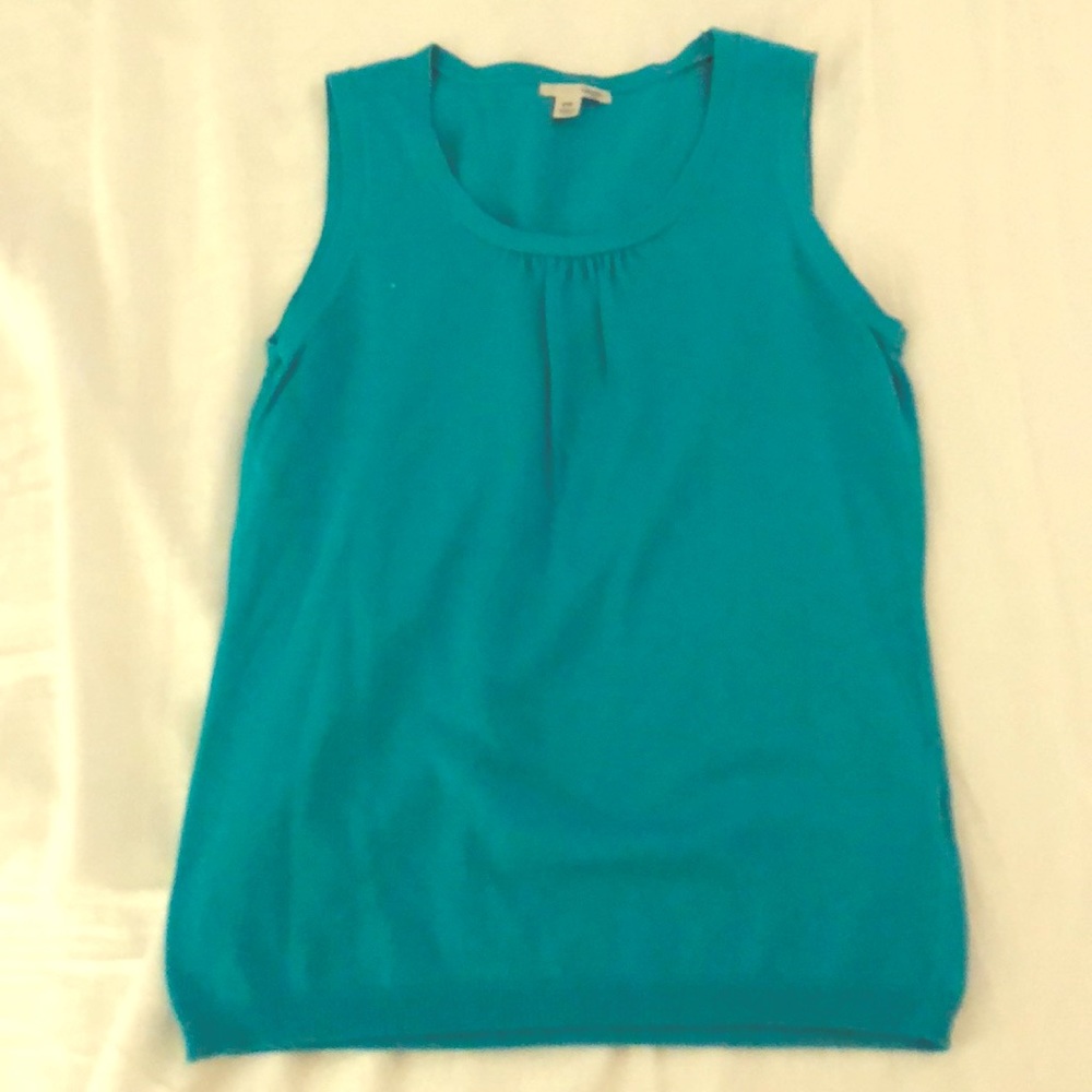 Teal sleeveless sweater